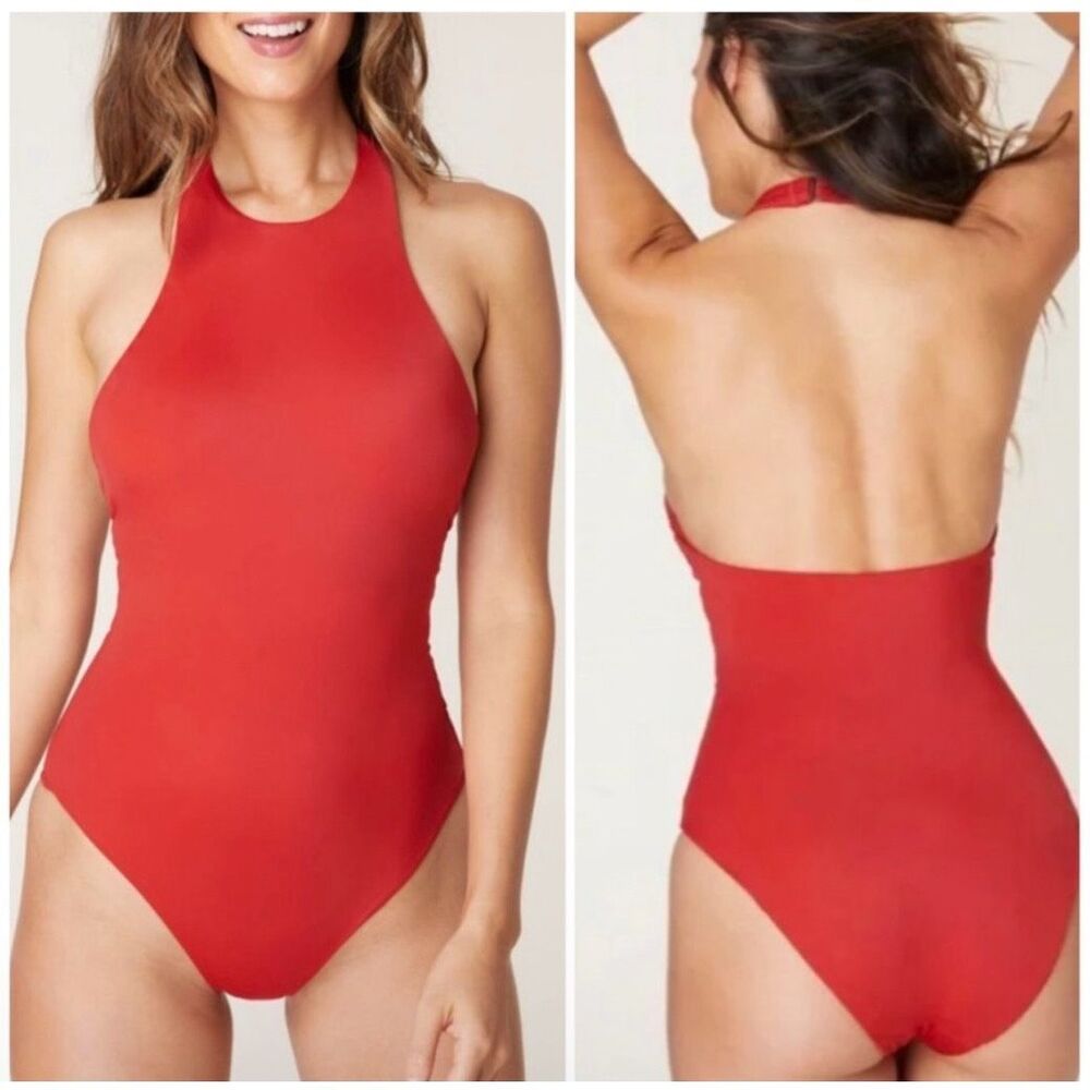 Andie Swim The Luzon One Piece - Eco Nylon - Chili Pepper- Classic Size M NWT